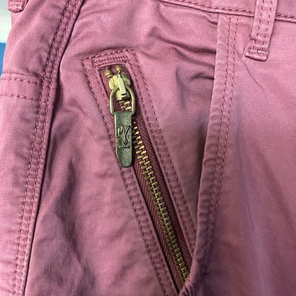 Manila Grace Chino Denim Burgundy - Picture 8 of 15